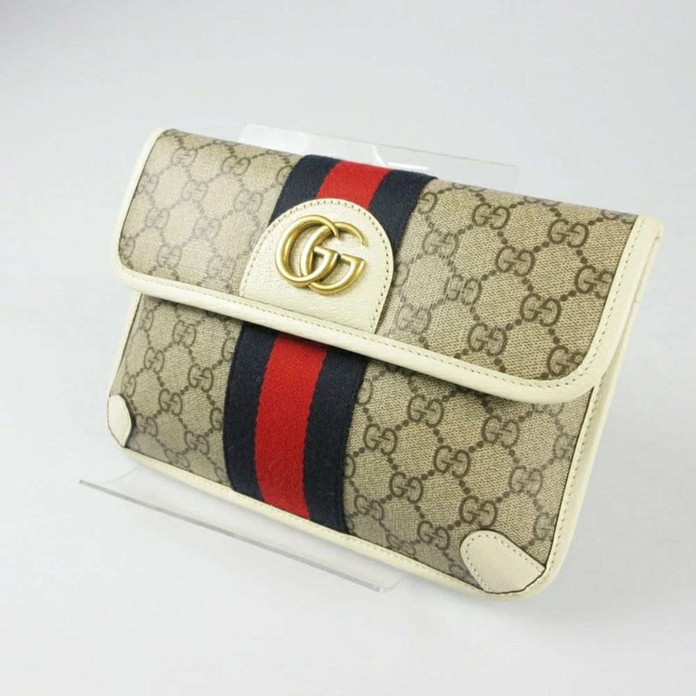 Gucci Ophidia Waist Bag Leather Yellow Cream